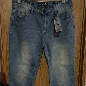 Men's Slim Fit Jeans - Distressed Blue